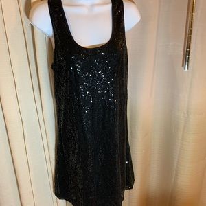 Bebe black sequin dress